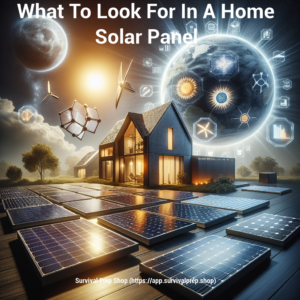 What To Look For In A Home Solar Panel