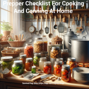 Prepper Checklist For Cooking And Canning At Home