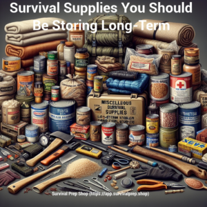 Survival Supplies You Should Be Storing Long-Term